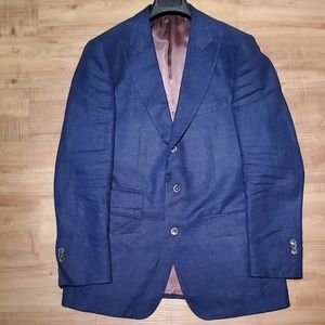 Suitsupply Blue Linen Blazer